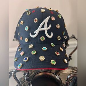 Custom Baseball Team Rhinestone Crystal adjustable Hat, , Unisex Hat